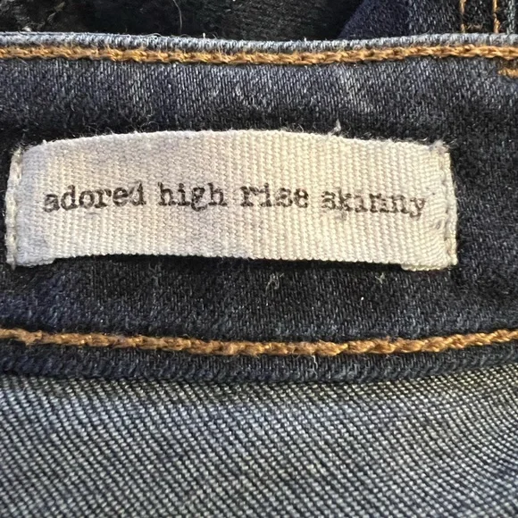 Jessica Simpson Women's High-Rise Skinny Jeans, Dark Blue Size 26 - Picture 4 of 5